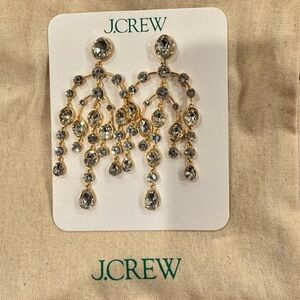J. Crew Gold Chandelier Earrings